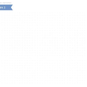K&ouml;nnte beinhalten: Eine digitale Planerseite mit der &Uuml;berschrift Notes 2 und einem blauen Banner oben. Die linke Seitenleiste enth&auml;lt Index, Setup, Trip Plan, Budget, Packing und Notes. Der Hauptbereich hat einen wei&szlig;en Hintergrund mit Punktgitter.