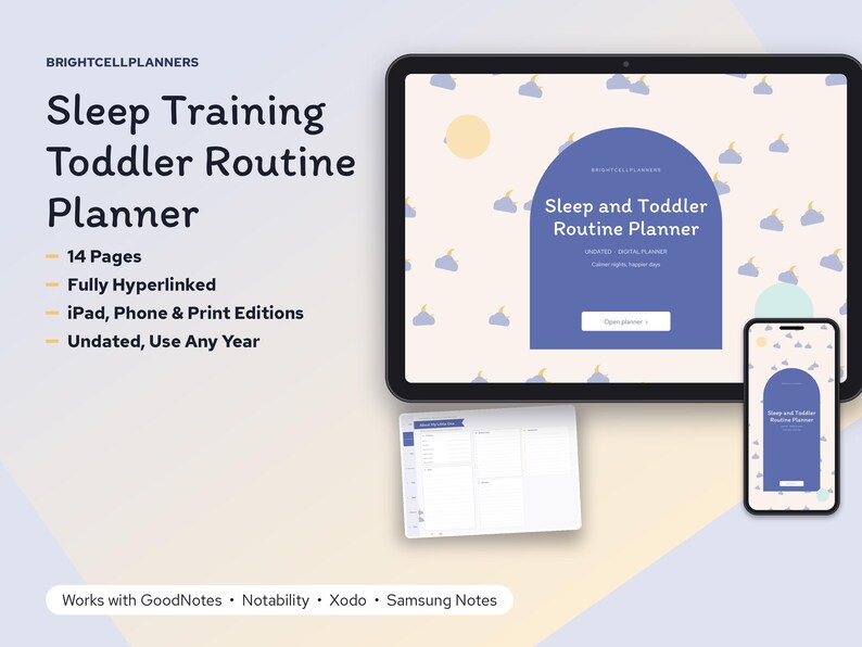 Toddler Sleep Training Planner Digital, Nap Schedule, Sleep Log, Potty Training Tracker, Toddler Meal Plan, Milestones image 1