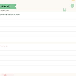 Digital Baby Memory Book, Baby Journal, Birth Story, Monthly Milestones, Baby Firsts, Family Tree, Letters to Baby bild 7
