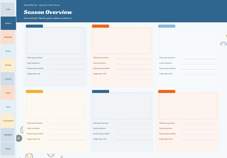 Planificador digital para mamás deportistas, calendario de la temporada, horario de refrigerios del equipo, seguimiento de viajes compartidos, lista de jugadores del equipo, cuotas, preparación para torneos. imagen 4