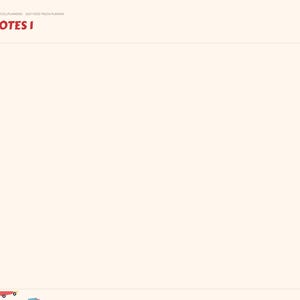 May include: A digital planner page with a cream background featuring the text NOTES I in red. A vertical sidebar on the left lists categories including Index, Year, Jan through Dec, Bookings, Menu Cost, Prep, Sales, Orders, Permits, Maintenance, and Taxes.