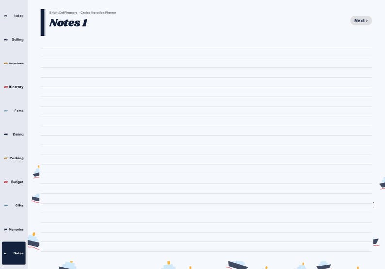 Cruise Vacation Planner Digital, Cruise Packing List, Port Day Planner, Cruise Countdown, Itinerary, Budget, Family Vacation image 10