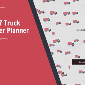 2027 Truck Driver Planner Digital for GoodNotes, Trucker Log Book, Load Tracker, Fuel Log, IFTA Miles by State, Per Diem Expenses