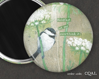 Chickadee Requires More Time I Funny Bird Magnet I Rude Bird Magnet l Button Magnet l Funny Bird Gift | Birder Gift | Kitchen Décor | Grumpy