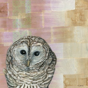 Barred Owl Painting | Owl Art Print | Owl Painting | Bird Art | Wildlife Painting | Owl Artwork | Owl Decor | Bird Wall Art | Bird Art Print