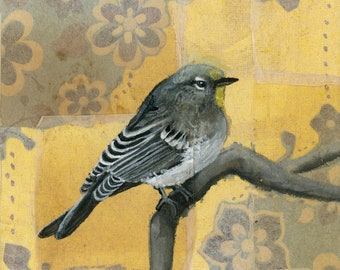 Warbler | Watercolor Card | Songbird Art | Bird Art Print | Birder Gift |  Bird Painting | Wildlife Art | Animal Art Print | Watercolor Bird