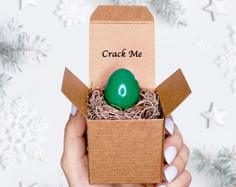 Custom Christmas "Card" - Crack The Egg - Unique Gift -Boyfriend Gift -Girlfriend Gift - Christmas Gift - Husband Wife Gift