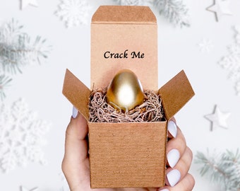 Custom Christmas "Card" - Crack The Egg - Unique Gift -Boyfriend Gift -Girlfriend Gift - Christmas Gift - Husband Wife Gift
