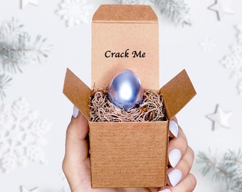 Custom Christmas "Card" - Crack The Egg - Unique Gift -Boyfriend Gift -Girlfriend Gift - Christmas Gift - Husband Wife Gift