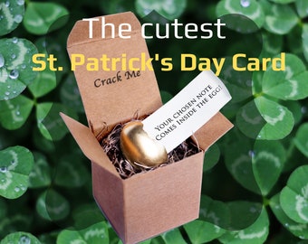 St Patrick's Day Greeting Card - Saint Patrick's Day Gift - Holiday Greeting Card - Boyfriend/Girlfriend Saint Patrick's - Custom Funny Gift