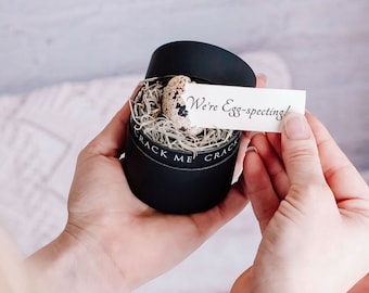 Unique Pregnancy Announcement - Gender Reveal - Baby Announcement - Grandparent announcement - Customizable Announcement - Quail Egg Gift