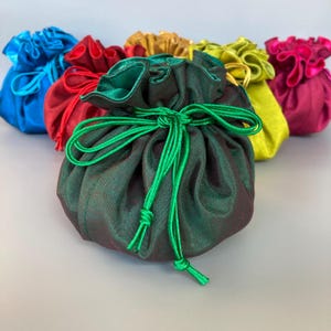 Silky Drawstring Jewelry Organizer Pouch Bag Travel Keepsake Storage Case Party Favor Gift Bag Cosmetic Toiletry Pouch Gift for Traveler