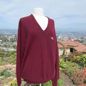 Vintage 1980&#39;s,  Men&#39;s IZOD, Lacoste, Pullover, Sweater, Golf, Preppy,Sportswear, Men, Eighties, Hipster, Alligator Sweater