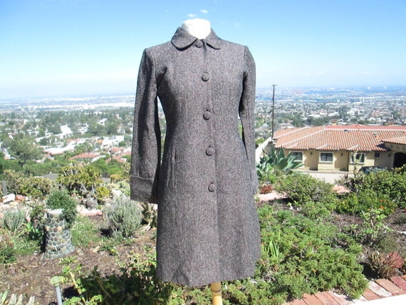 Pretty Vintage 1970's Tweed Coat Womens Coat Girls