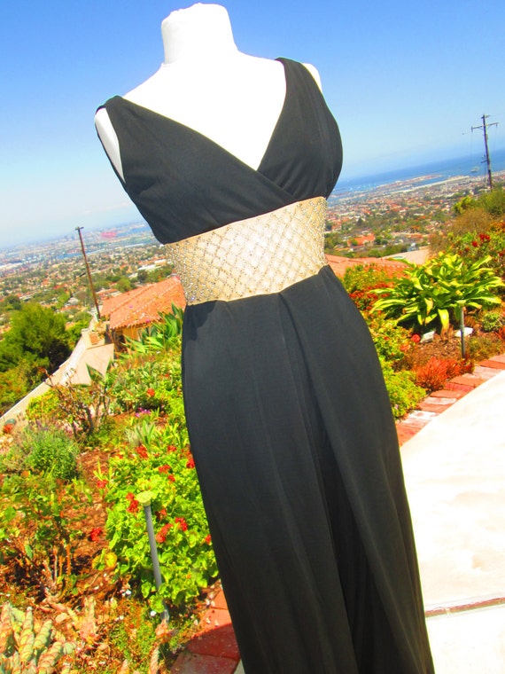 Incredible Vintage 1970's Handmade Jumpsuit with … - image 2