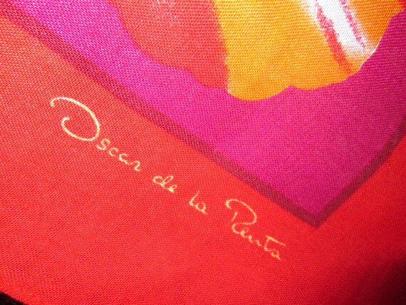 Vintage 1970's Scarf by Oscar De La Renta Designe… - image 2