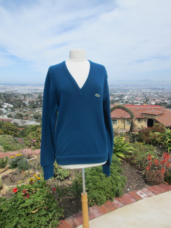 1980's Lacoste IZOD Pullover Sweater,Eighties, Med