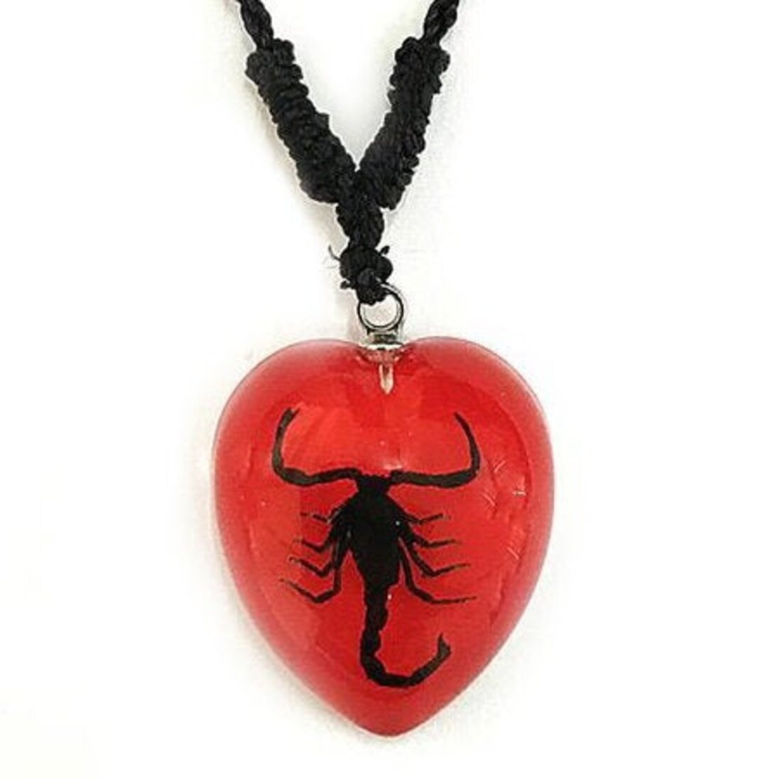 Scorpion heart necklace deals