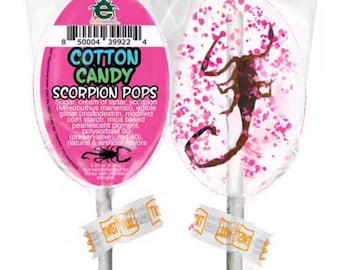 SCORPION sucker lollipop edible arachnid bred for human
