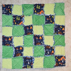 Green Nature-Inspired Rag Quilt