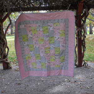 Pink Ballerina Patchwork Baby Quilt image 7