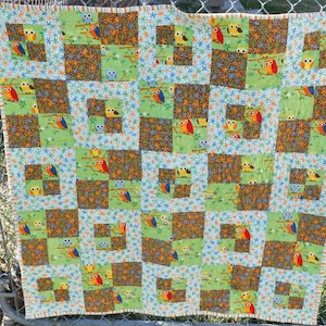 Simple Windows Baby Quilt Pattern