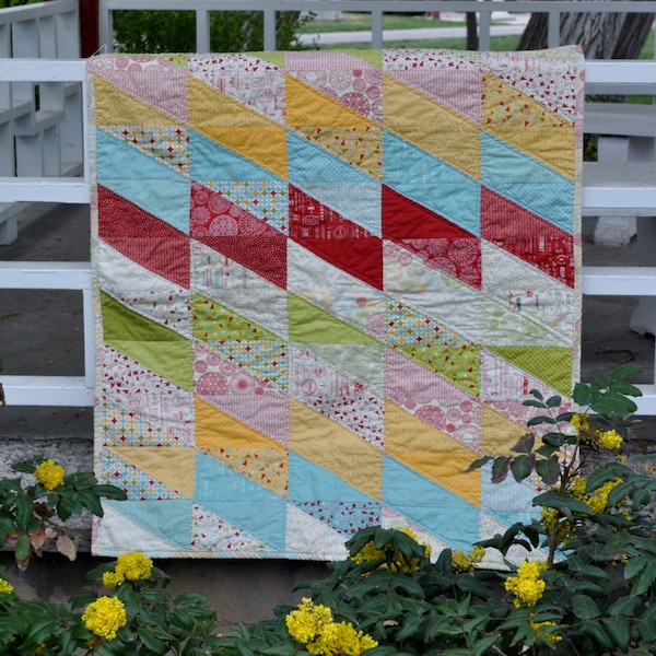 Saw-tooth Baby Quilt pattern