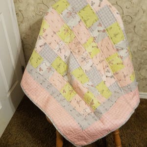 Pink Ballerina Patchwork Baby Quilt image 8