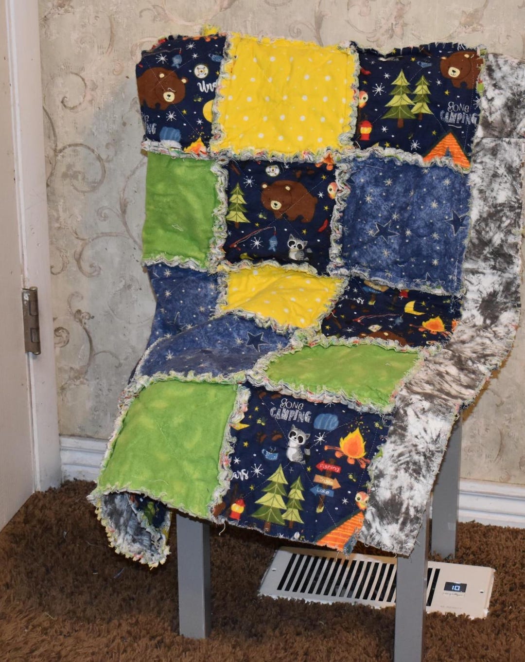 Woodland Animal Rag Quilt - Etsy Australia