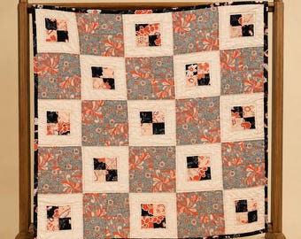 Windows Quilt, Beginner Four-Patch Quilt Pattern, Baby Lap Twin Sizes (PDF Download)
