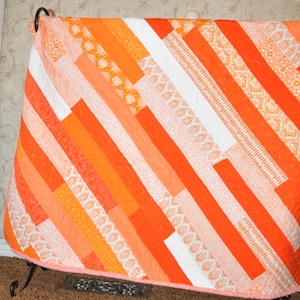 Diagonal Baby Quilt pattern 39 inches by 49 inches