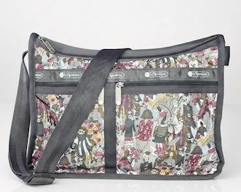 LeSportsac 13x9x6" Bag Starry Street Messenger Laptop Attache Everyday Divided