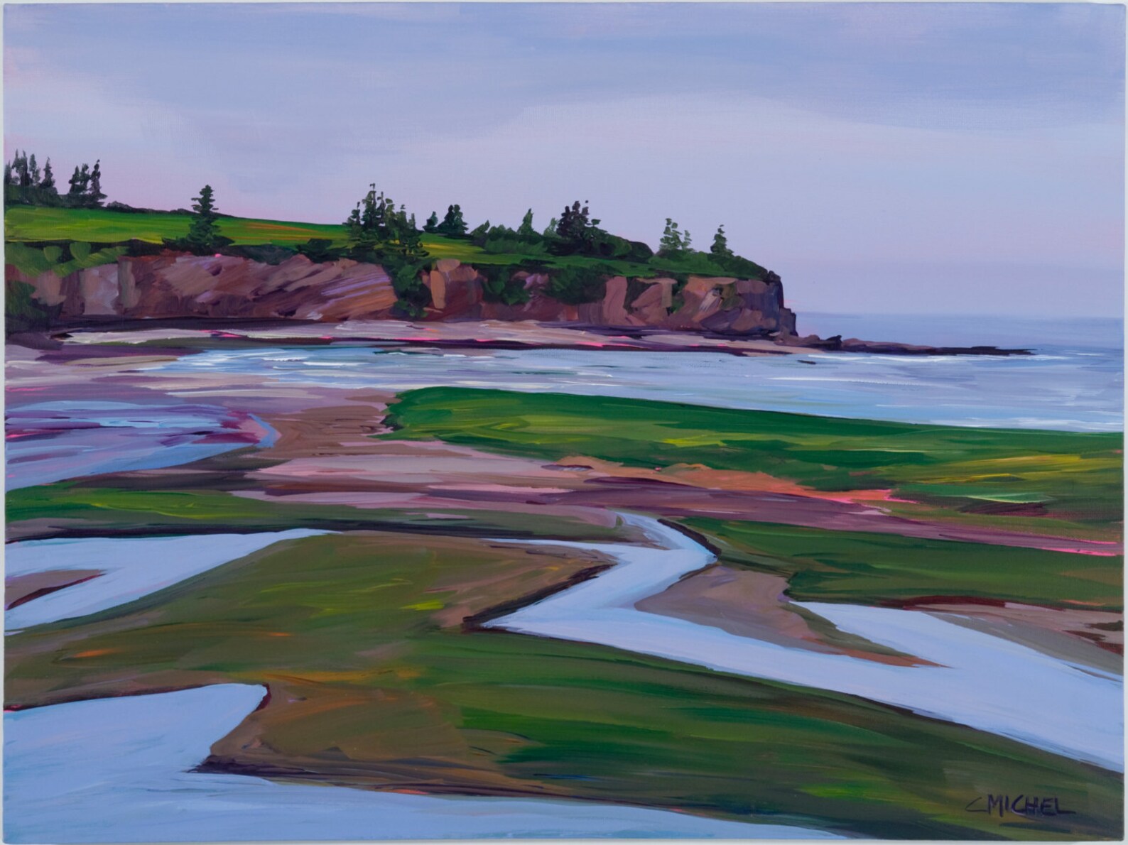 New Brunswick Seascape Painting Mcleod's Beach Etsy Canada
