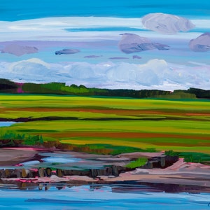 Maine Landscape Plein Air Scarborough Marsh