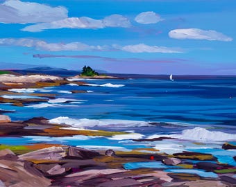Maine Seascape Ocean Point 1