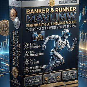 Indicador de compra y venta Banker and Runner para MT4/MT5 (BTC, XAU, Forex)