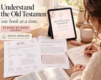 Bible Study for Beginners Printable PDF | Old Testament Book-by-Book Guide