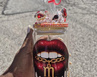 Viral Zodiac  Lip Glass Tumbler (Scorpio)