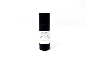 Organic Lip Tint / Berry Natural / Zero Waste Lipstick / Gift for her