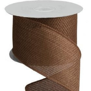 Expédié gratuitement aux États-Unis à partir de 35 ans - Ruban câblé solide Croix Royal, 10 yards (marron, 2,5 pouces) - RG121204