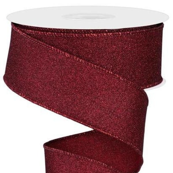 Burgundy Ribbon - Etsy