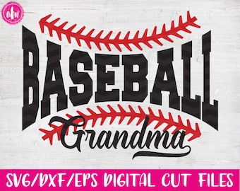 Download Baseball Grandma Svg Etsy