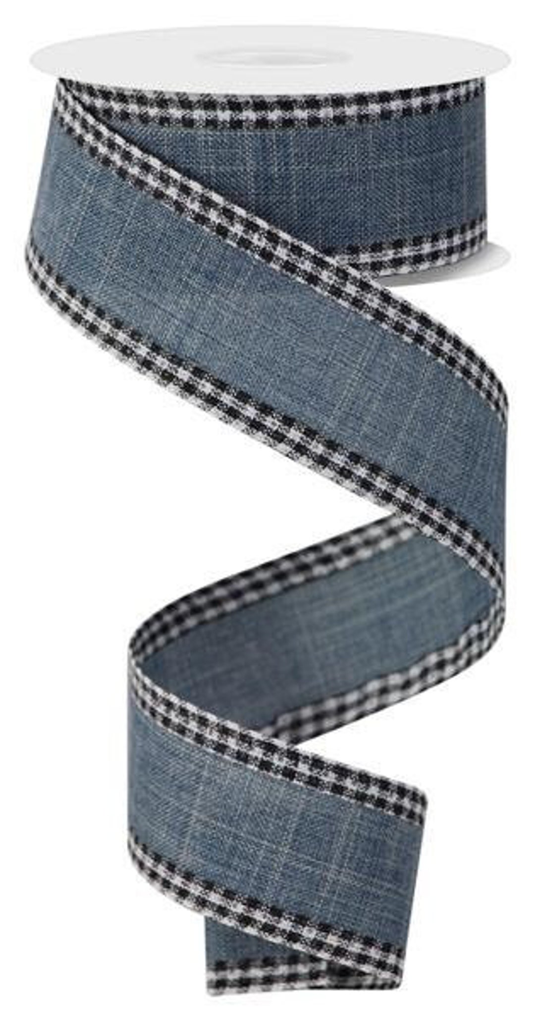 Ships Free Over 35 in US - Solid Canvas Ribbon With Gingham Wired Edge ...