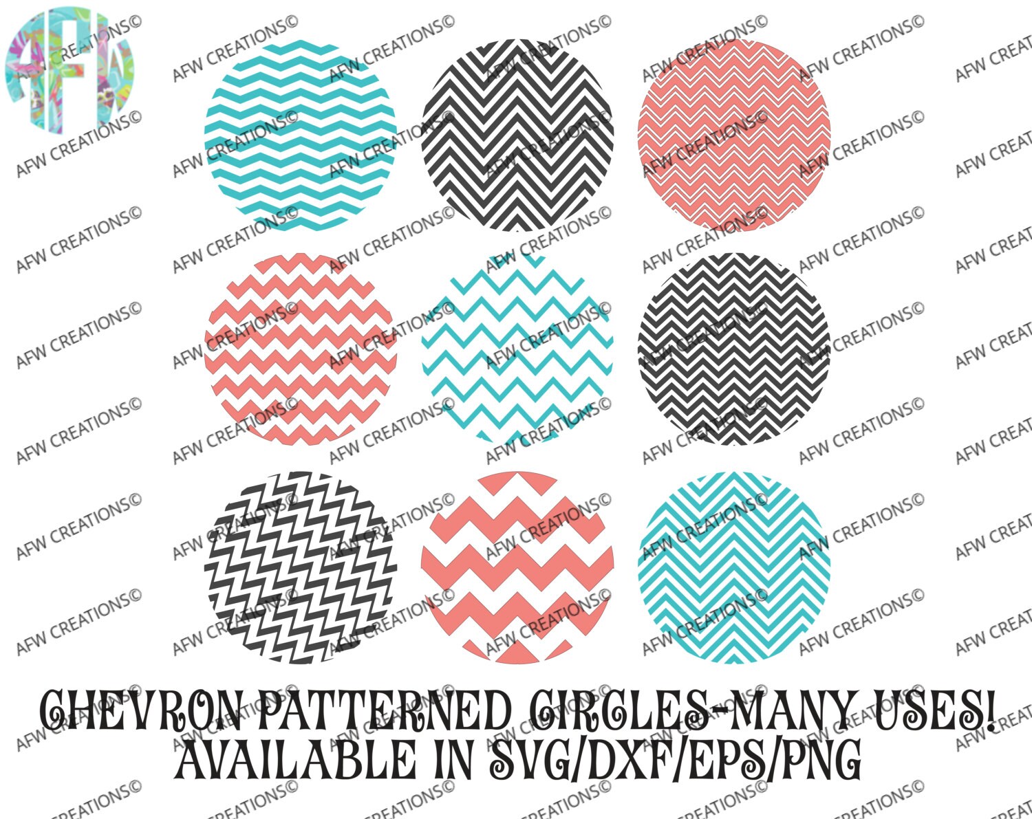 Download Digital Cut Files Chevron Pattern Circles without Border ...