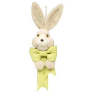 Ships Free Over 35 in US - 19&quot; Burlap Easter Bunny Wreath Decor Kit - 3 Pieces (Green) - HE710709