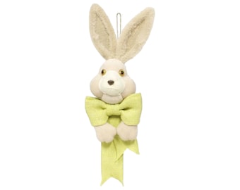 Livraison gratuite à partir de 35 ans aux États-Unis - Kit de décoration de couronne de lapin de Pâques en toile de jute - 3 pièces (Vert) - HE710709