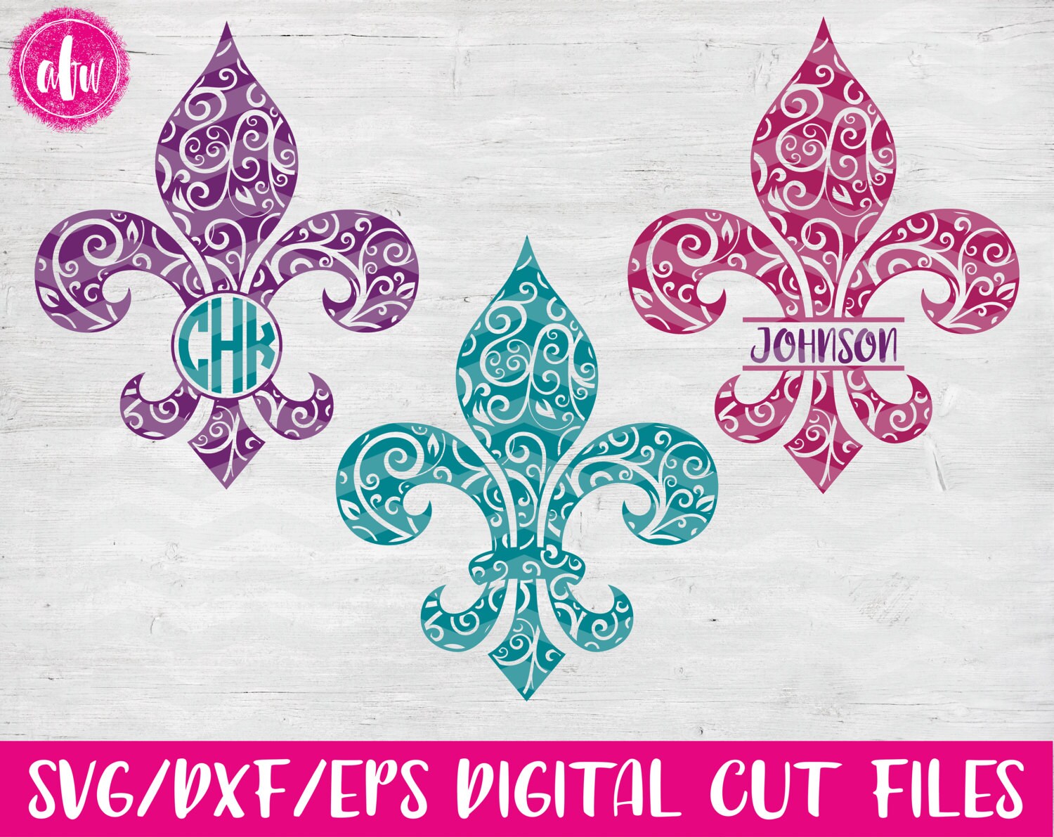 Download Swirl Fleur De Lis Svg Dxf Eps Cut File Mardi Gras Etsy
