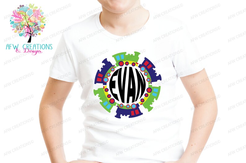 Download Digital Cut Files Monogram Train SVG DXF EPS Railroad | Etsy