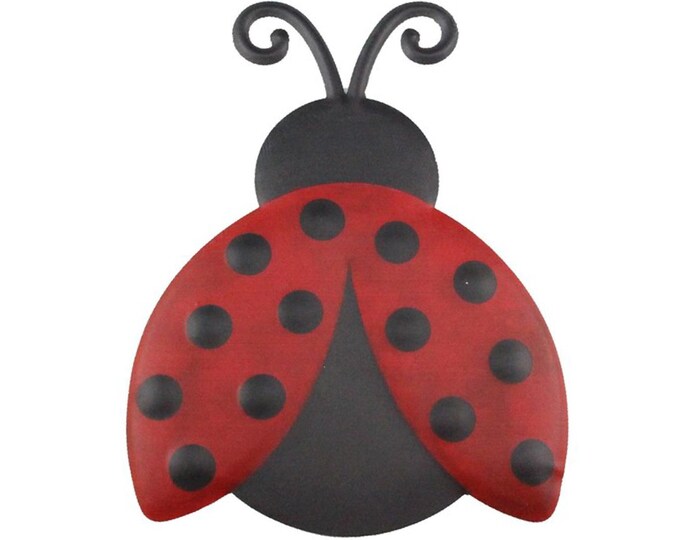 Ships Free Over 35 in US - Spring Ladybug Embossed Metal Sign - Wreath ...