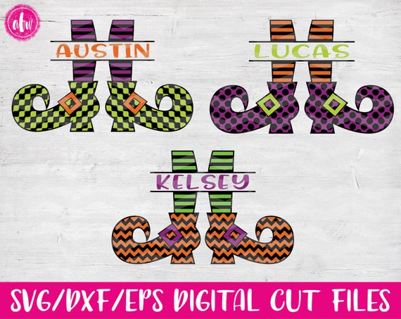 Items Similar To Split Witch Legs Bundle Svg Dxf Eps Halloween Cut Files Fall Autumn Chevron Polka Vector Chevron Silhouette Cricut On Etsy